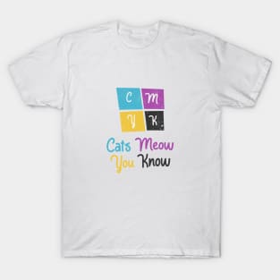 CMYK Colors Cat Joke T-Shirt